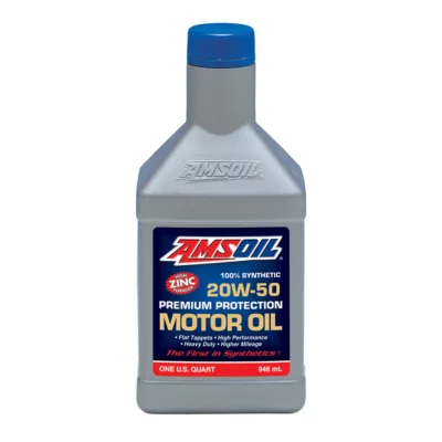 AMSOIL PREMIUM PROTECTION 20W-50 100% SYNTHETIC MOTOR OIL