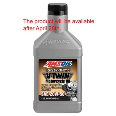 AMSOIL 20W-50 100% SYNTHETIC V-TWIN MOTORCYCLE OIL
