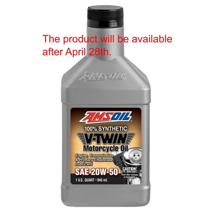AMSOIL 20W-50 100% SYNTHETIC V-TWIN MOTORCYCLE OIL